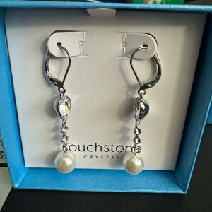 Touchstone Crystal Pearl Earrings